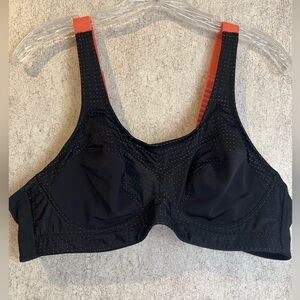 Parfait Bra Black Wide Strap Underwire 42c